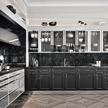 SieMatic CLASSIC Design - Nickel Gloss and Lacquer Combination