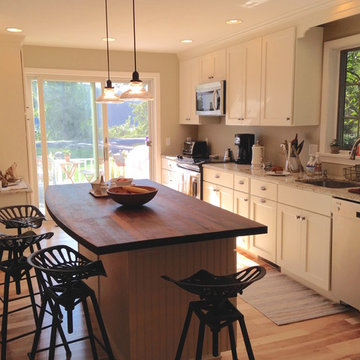 Single Wall Farmhouse Style Kitchen