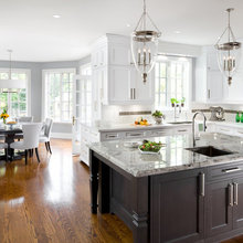 Mismatched Island Kitchens