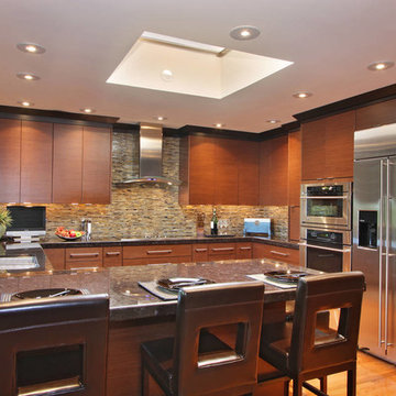 Skylight in a Traditional Kitchen