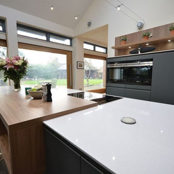 Slate Grey and Elm Kitchen