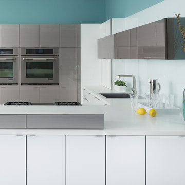 Sleek Stainless Steel Kitchen of the Future from Dura Supreme Cabinetry