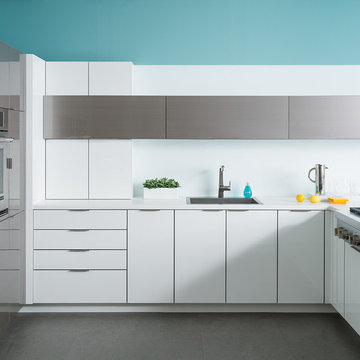 Sleek Stainless Steel Kitchen of the Future from Dura Supreme Cabinetry