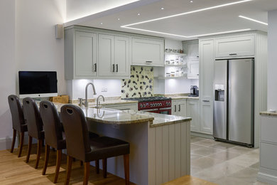 This is an example of a modern kitchen in London.