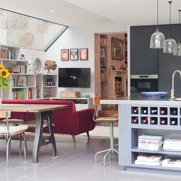 Sloping skylight maximises the natural light