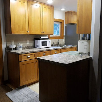 Small Cabin Kitchen and Bathroom remodel