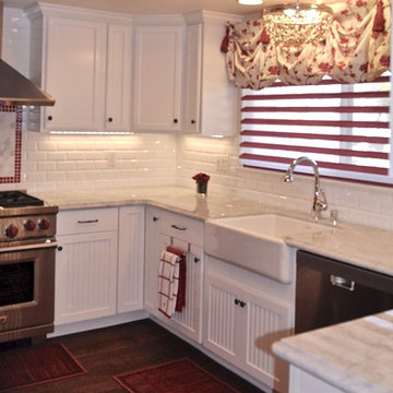 Small French Country Kitchen Remodel - San Diego California, DezinerTonie
