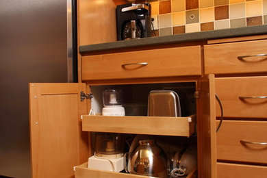 Small Kitchen Transforms to Provide Ample Storage Space