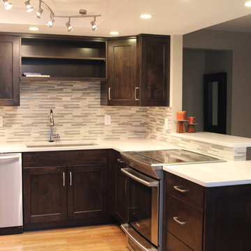 Small Modern Espresso Kitchen