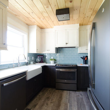 Small, Transitional Farmhouse Kitchen in Upstate NY