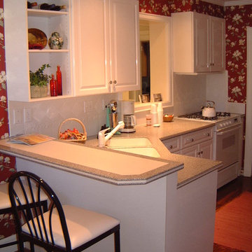 Small white kitchens