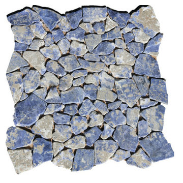 Sodalite Blue Pebble Mosaic