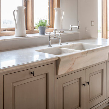 Solid marble sink