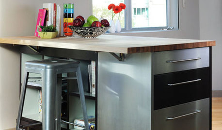 Steel Yourself: Industrial Kitchen Islands Are On a Roll