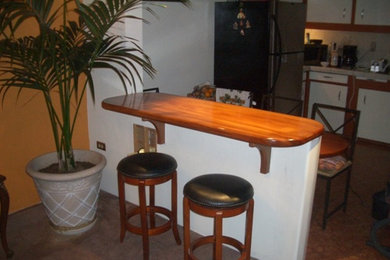 Example of a mountain style kitchen design in San Diego