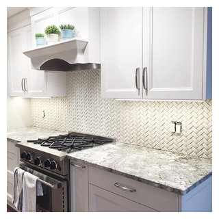 Sonoma Tilemakers Arched Herringbone Backsplash - Traditional - Kitchen ...