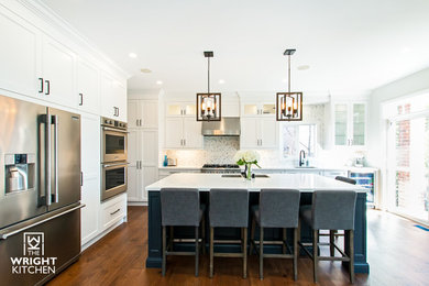 Example of a large transitional kitchen design in Toronto