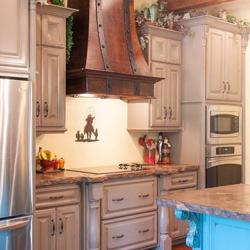 Southwestern Theme - Kitchen and Bathroom Cabinetry