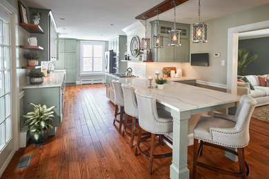 Large transitional kitchen photo in Other