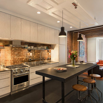 Spacious kitchen and living areas