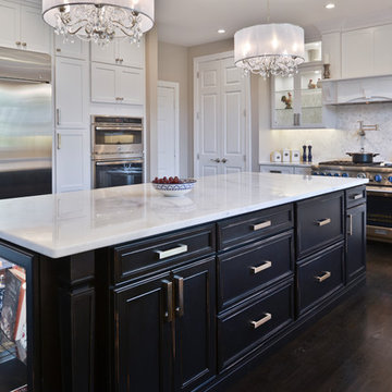 Spacious Modern White Design Brings New Light to Busy Kitchen