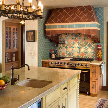 Spanish Colonial Styled Kitchens and Baths From Quality Custom Cabinetry