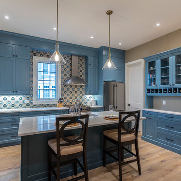 Spectacular Blue Kitchen