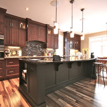 Spicer Residence - Kitchen and Bath: Hardwood and Tile