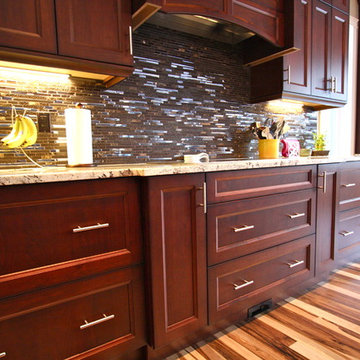 Spicer Residence - Kitchen and Bath: Hardwood and Tile