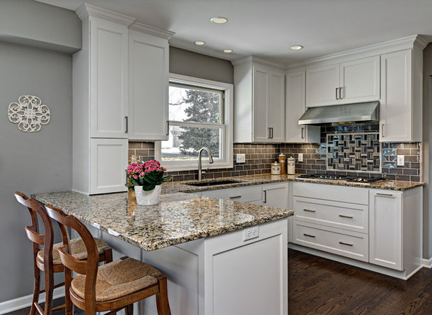 Transitional Kitchen by Knight Construction Design Inc.