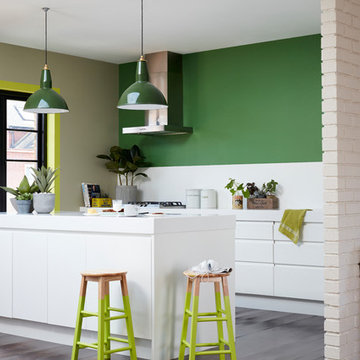 Spring green kitchen