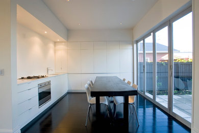 Moderne Küche in Christchurch