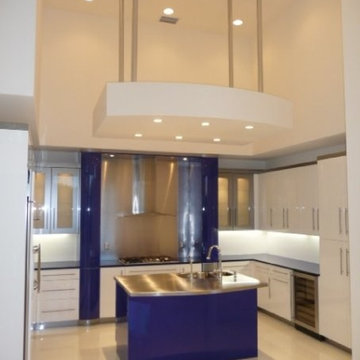 St Andrews Country Club Blue & White Kitchen