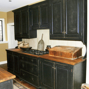 St. Louis Black Cherry and Curly Maple Kitchen