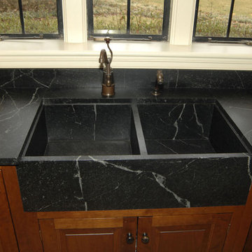 St. Louis Black Cherry and Curly Maple Kitchen
