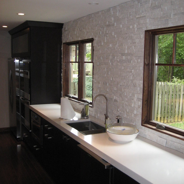 Stacked Stone Backsplash | Houzz