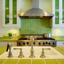 Colorful kitchens