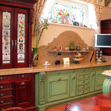 Stained Glass Cabinets and Windows