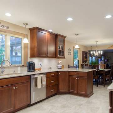 Stained Kitchen with Traditional Features