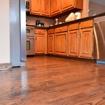 STAINED RED OAK HARDWOOD IN PRIVATE RESIDENCE - 2019