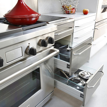 Stainless Steel Front Drawers