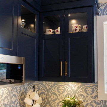 Stand-Out Blue Contemporary Kitchen Reno