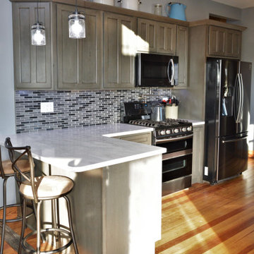 Star City, IN. Haas Signature Collection. Grey Farmhouse Styled Kitchen
