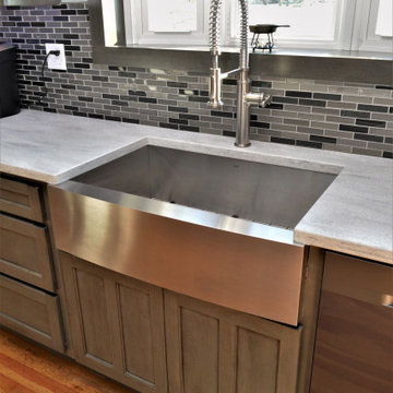 Star City, IN. Haas Signature Collection. Grey Farmhouse Styled Kitchen