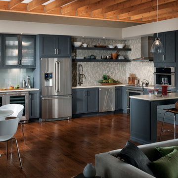 StarMark Cabinetry Kitchen with Gray Cabinets