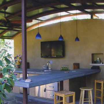 Steel & Concrete - Modern Outdoor Kitchen