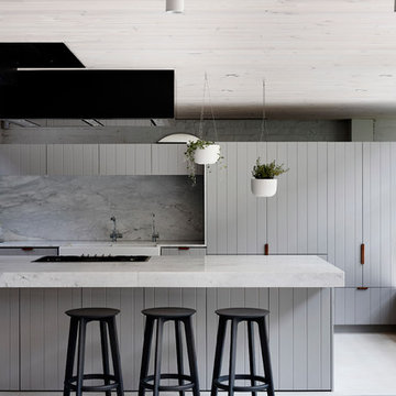 Steel & Glass Range Hood Canopy