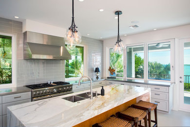 Kitchen - transitional kitchen idea in Miami
