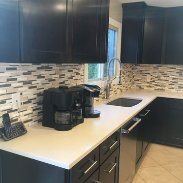Sterling Heights - Shaker Espresso Cabinets with Caesarstone
