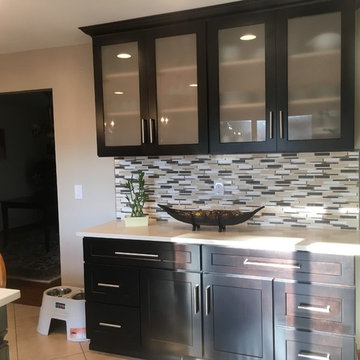 Sterling Heights - Shaker Espresso Cabinets with Caesarstone